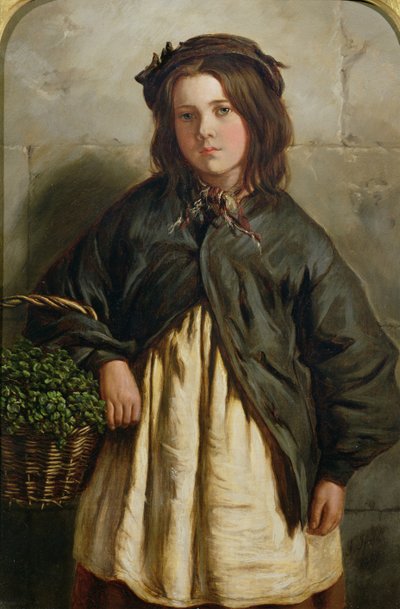 Wasserkresse-Mädchen, 1867 von Frederick Ifold